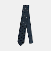 GLR ポリエステル ウォッシャブル ニット ドット ネクタイ ニットタイ