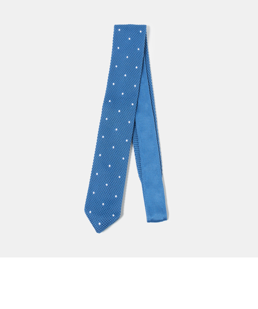 GLR ポリエステル ウォッシャブル ニット ドット ネクタイ ニットタイ