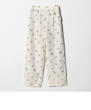 フラワー ジャガード パンツ