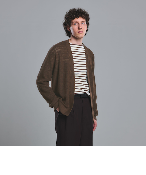 リネン アゼ イージーカーディガン