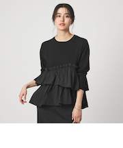 ティアード ドッキング プルオーバー ニット 3