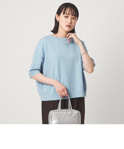 【別注】＜Champion＞5分袖 スウェット プルオーバー