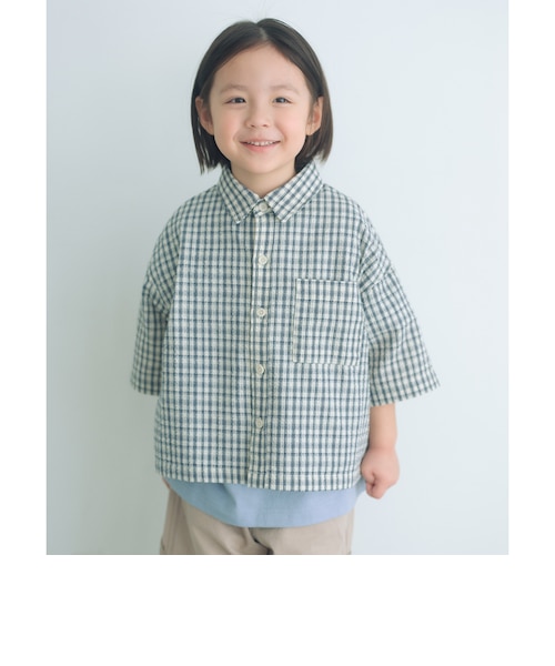 チェック シャツ / キッズ 100cm-130cm｜グリーンレーベル