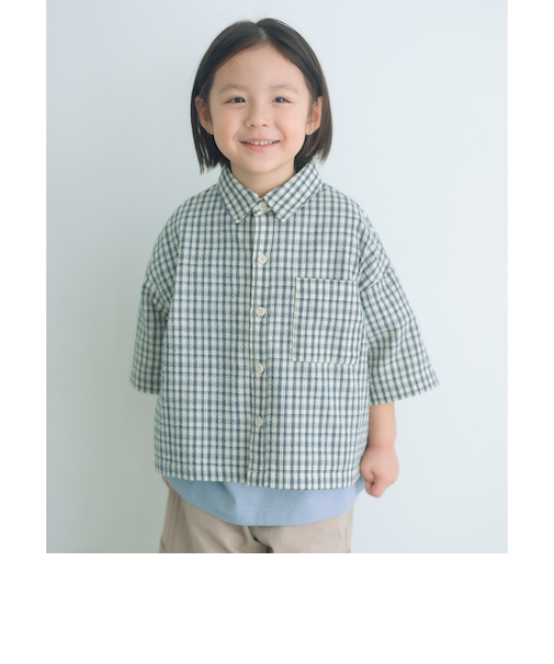 チェック シャツ / キッズ  100cm-130cm