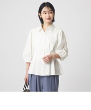 ウエスト タック フレア シャツ