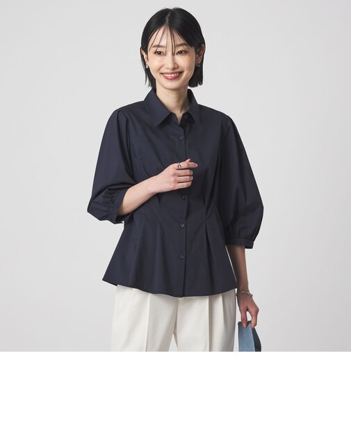 ウエスト タック フレア シャツ