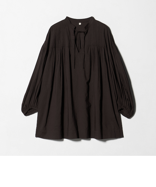 ボリュームスリーブ ピンタック ブラウス