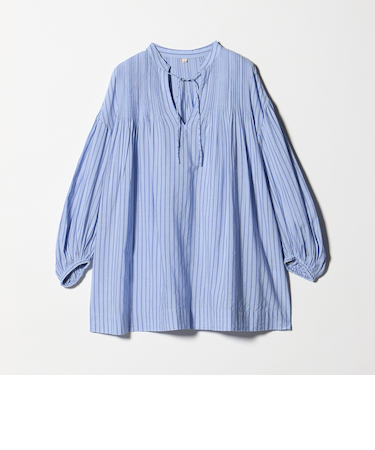 ボリュームスリーブ ピンタック ブラウス