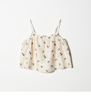 フラワー ジャガード キャミソール