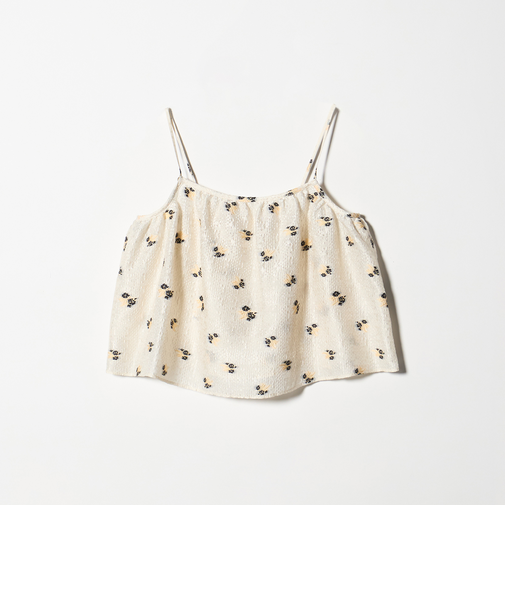 フラワー ジャガード キャミソール