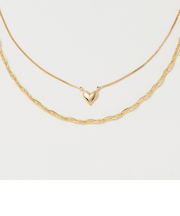 【WEB限定】3WAY コンビチェーン ネックレス（２本セット）