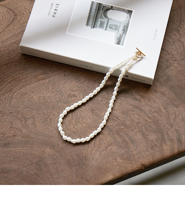 【WEB限定】フェイクパール トグル ネックレス