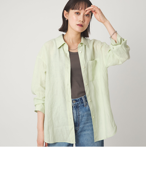 【結論シリーズ】リネン2WAYシャツ［size SHORTあり］