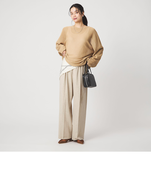 【結論シリーズ】ニーハイワイドパンツ［size SHORT/TALLあり］