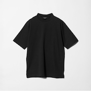 オーガニックコットン ポンチ モックネック Tシャツ -接触冷感-