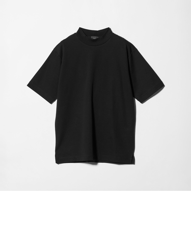 オーガニックコットン ポンチ モックネック Tシャツ -接触冷感-