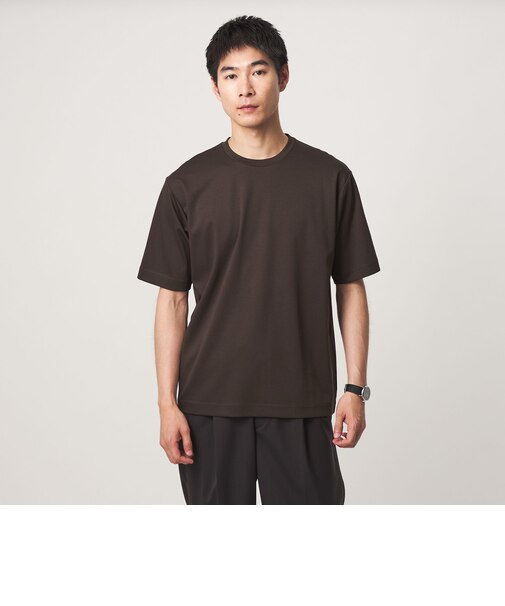 オーガニックコットン ポンチ クルーネック Tシャツ -接触冷感-