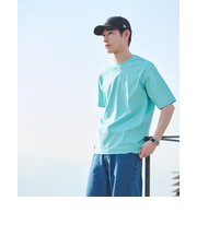 オーガニックコットン ポンチ クルーネック Tシャツ -接触冷感-