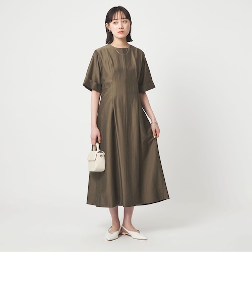 size SHORT/TALLあり］ワッシャー プリーツ ショートスリーブ