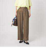 ［size SHORT/TALLあり］リネンライク ストレート パンツ