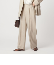 ［size SHORT/TALLあり］リネンライク ストレート パンツ