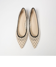 ポインテッド チュール フラットシューズ