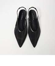 ポインテッド チュール スリングバックシューズ / サンダル / パンプス