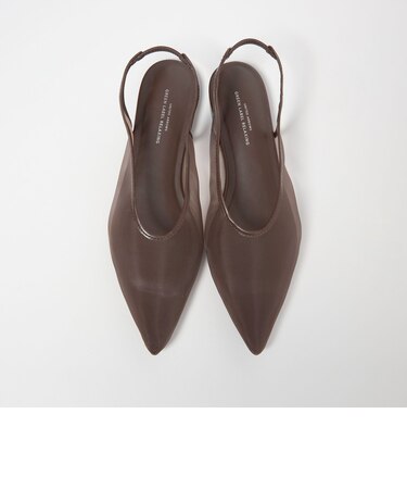 ポインテッド チュール スリングバックシューズ / サンダル / パンプス