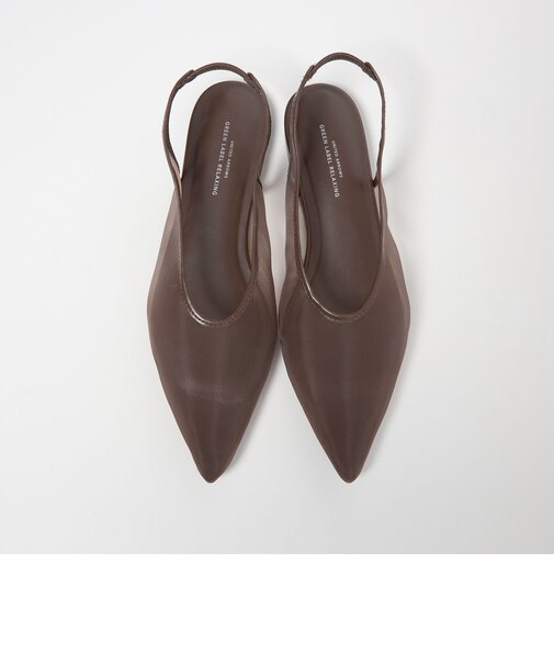 ポインテッド チュール スリングバックシューズ / サンダル / パンプス