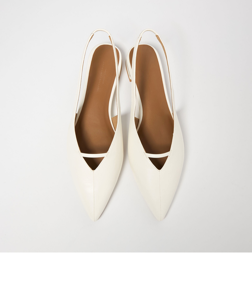 ポインテッド Vカットバー スリングバックシューズ / サンダル / パンプス