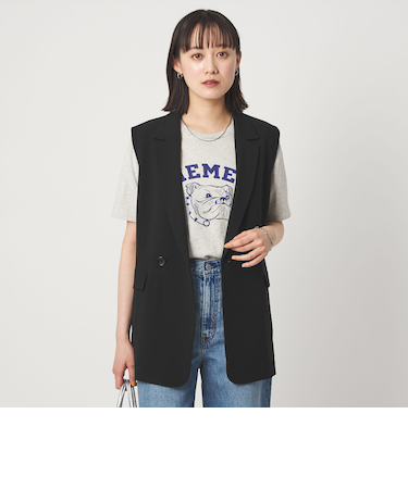 ラスティック ツイル ジレ マシンウォッシャブル ストレッチ UVカット 吸水速乾