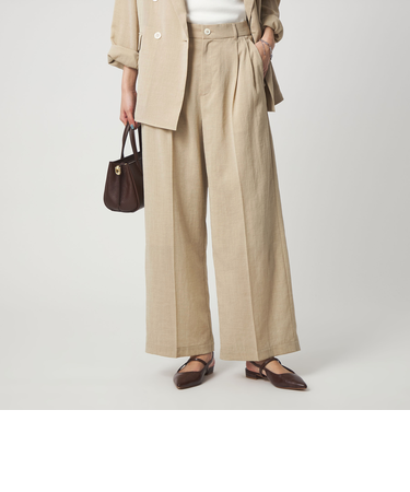 ［size SHORT/TALLあり］シアーエア ワイド パンツ マシンウォッシャブル