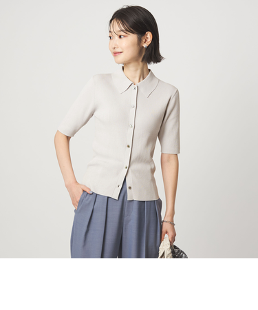 HIYOKE エリツキ リブ ニット マシンウォッシャブル UVカット 遮熱