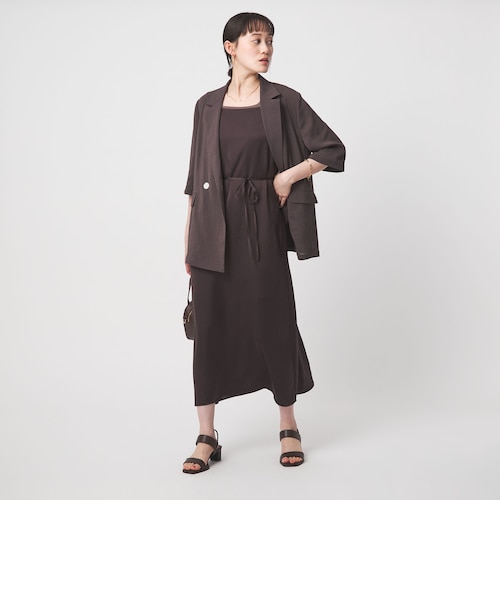 size SHORT/TALLあり］ワッシャー プリーツ ショートスリーブ
