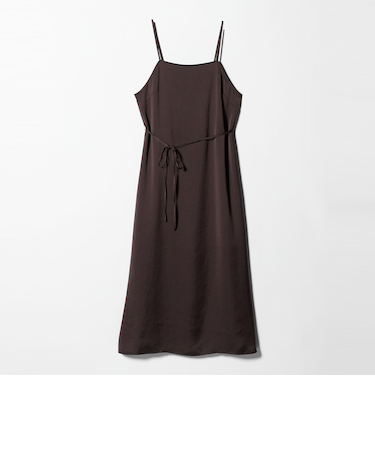 ライトサテン キャミソール ワンピース