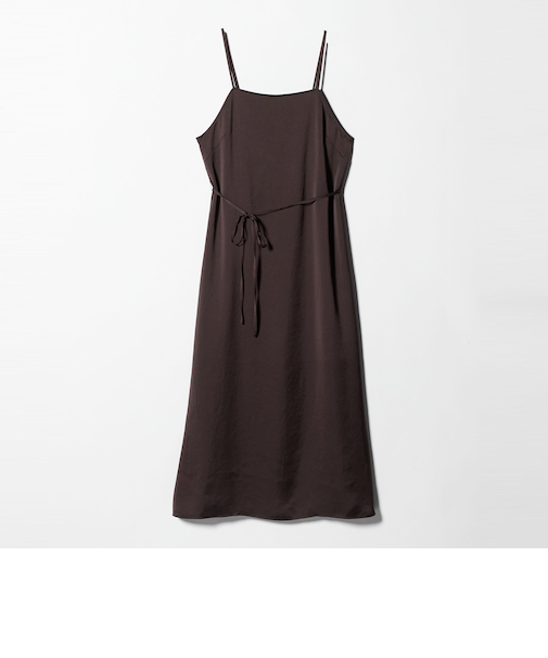 ライトサテン キャミソール ワンピース