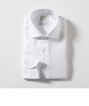 MADE BY HITOYOSHI ツイル ワイドカラー ドレスシャツ