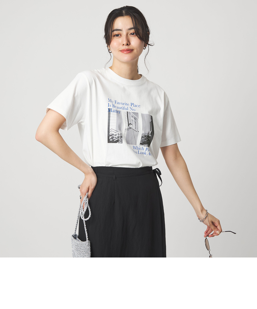 コラージュ フォト ショートスリーブ Tシャツ