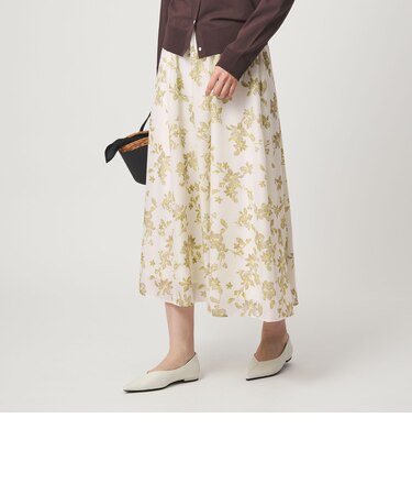 フラワー プリント スカート