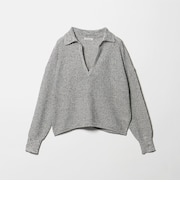 メランジ スキッパー プルオーバー ウォッシャブル