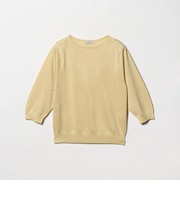 ラメ 6分袖 ニット プルオーバー