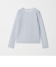 シャーリング シアー ロングスリーブ プルオーバー カットソー