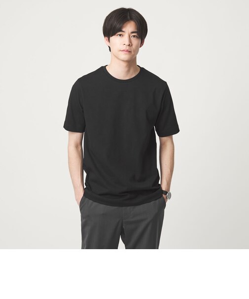 LONG FIBER COTTON クリア クルーネック 半袖 Tシャツ