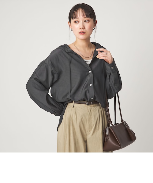 フード シャツ UVカット 接触冷感｜グリーンレーベル リラクシングの