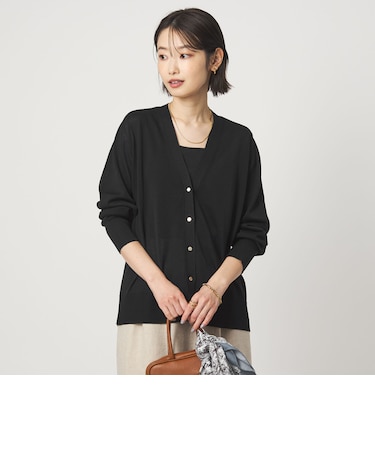 シャーリー Vネック ニット カーディガン ウォッシャブル