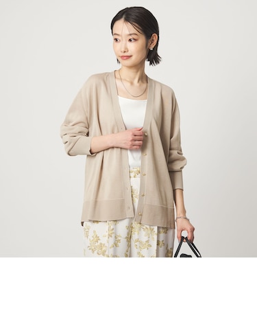 シャーリー Vネック ニット カーディガン ウォッシャブル