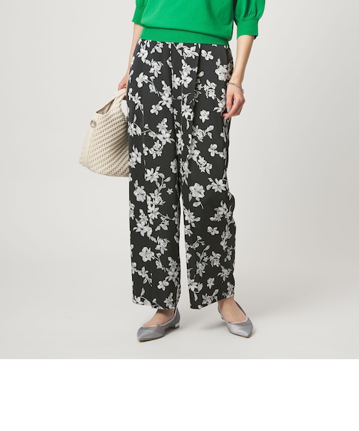 フラワー プリント パンツ