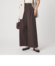 ［size SHORTあり］グロッシー ワイド パンツ