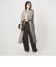 シアー ストライプ シャツワンピース