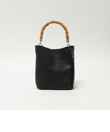 2WAY バンブーハンドル バッグ